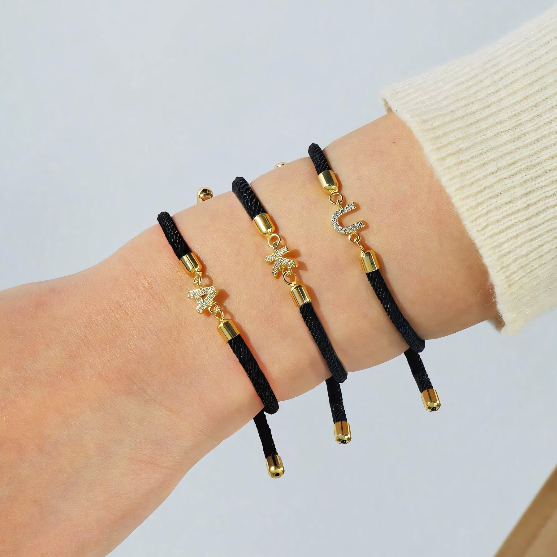 Luxe Adjustable Initial Bracelet 12