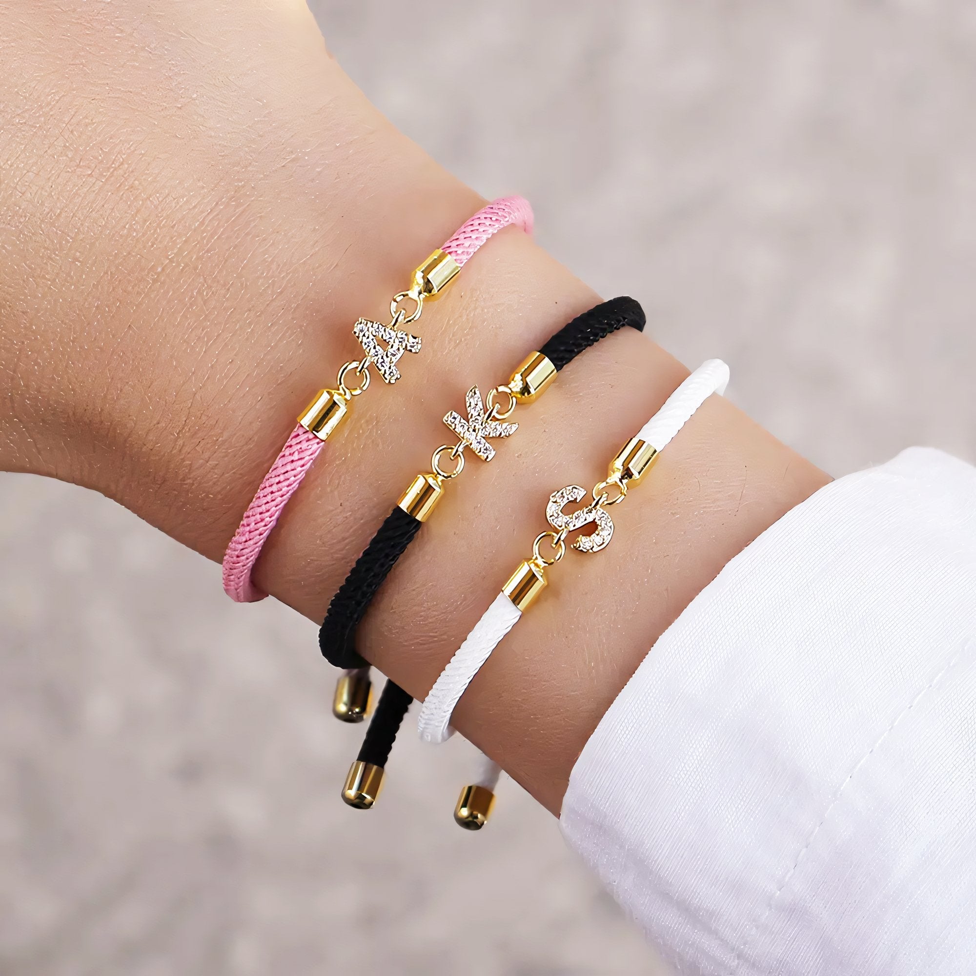 Luxe Adjustable Initial Bracelet