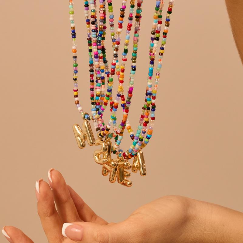 The Colorful Letter Necklace 4
