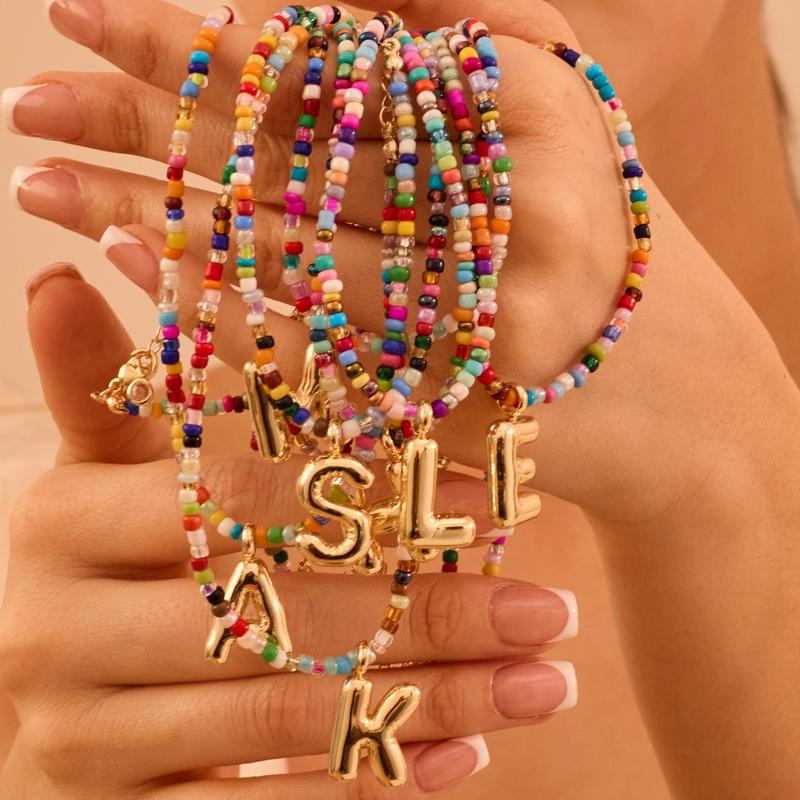 The Colorful Letter Necklace 6